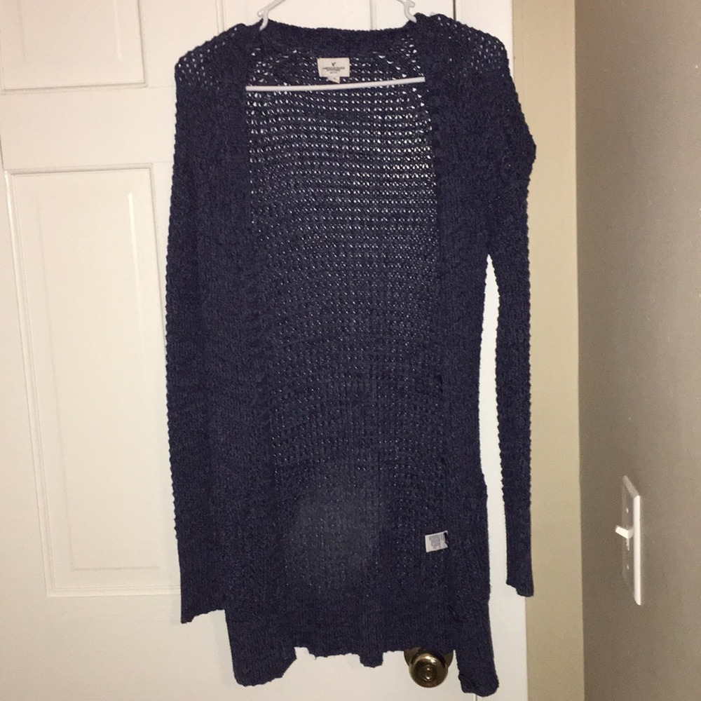 A blue American Eagle cardigan - Picture 1 of 3